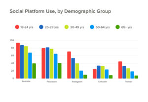 Social Platforms Use by demographic group