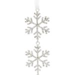 snowflake rhinestone ornament