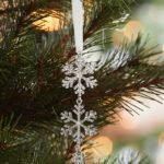 snowflake glitter ornament