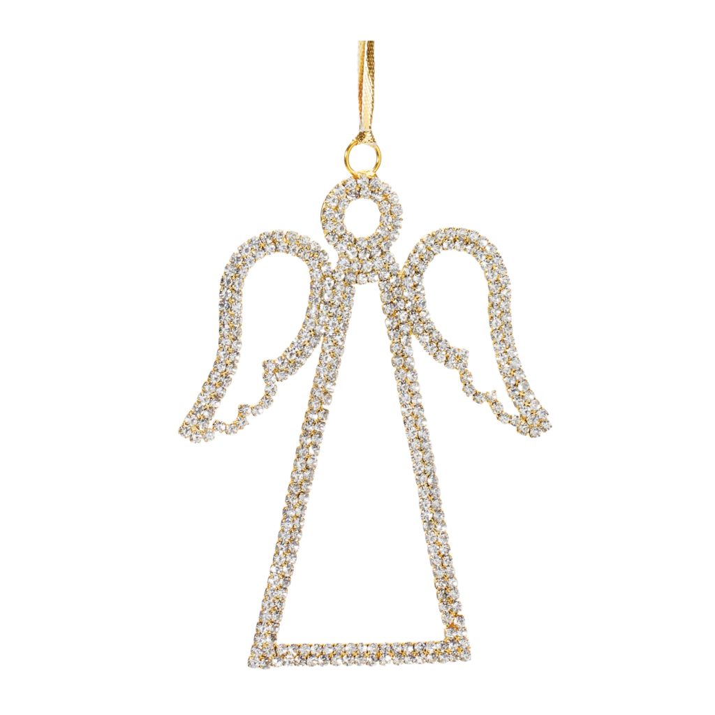 angel rhinestones ornament 