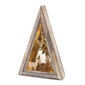 triangle nativity scene