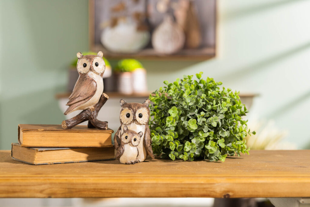 Woven Owl Figures