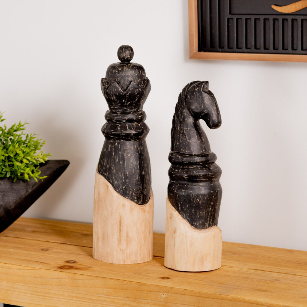 Transitional Decor Chess Pieces