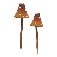 Mushroom Stake (Set of 2)
26"H, 32"H Iron
85298