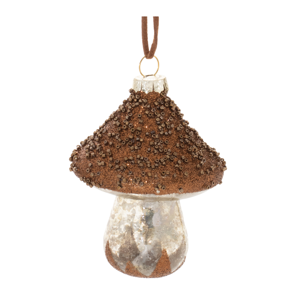 Mushroom Ornament
4”H Glass
94803