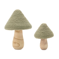 Mushroom (Set of 2)
5"H, 7.5"H Wood/Fabric
95324