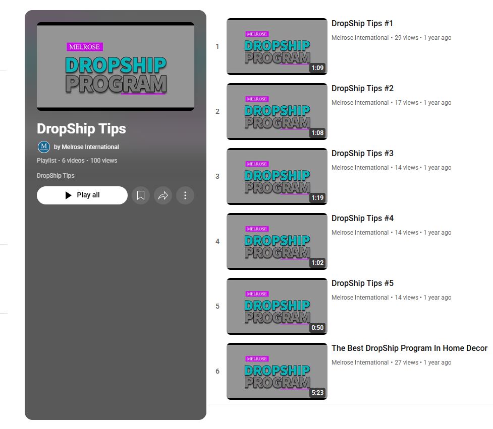 How To Dropship with Melrose Video_sqr-img